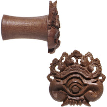 Load image into Gallery viewer, 2G Organic Wood Dark Magic Hand Carved Plug Set