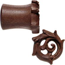 Load image into Gallery viewer, 0G Organic Wood Rebirth Hand Carved Plug Set