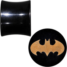 将图片加载到图库查看器,1/2 Organic Buffalo Horn Licensed Batman Logo Saddle Plug Set