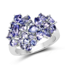 Load image into Gallery viewer, 2.88 Carat Genuine Tanzanite .925 Sterling Silver Ring