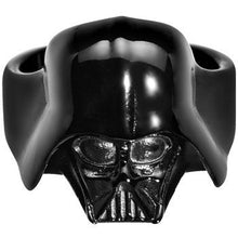 将图片加载到图库查看器,Licensed Black IP Star Wars 3D Darth Vader Ring