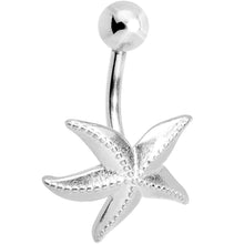 Load image into Gallery viewer, 925 Sterling Silver Saltwater Starfish Belly Ring