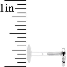 Load image into Gallery viewer, 16G 5/16 925 Sterling Silver Clear Bow Push In Tragus Earring