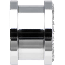 Load image into Gallery viewer, 1/2 Stainless Steel Clear Gem Anchor Tunnel Plug