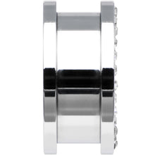 将图片加载到图库查看器,18mm Stainless Steel Clear Gem Anchor Tunnel Plug