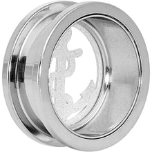 将图片加载到图库查看器,7/8 Stainless Steel Clear Gem Anchor Tunnel Plug
