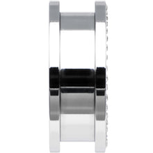 Load image into Gallery viewer, 25mm Stainless Steel Clear Gem Pink Anchor Tunnel Plug