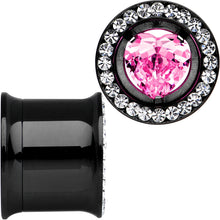 Load image into Gallery viewer, 13mm Pink Heart Insert Anodized Titanium Internally Threaded Plug Set