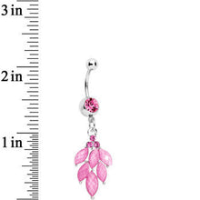 Load image into Gallery viewer, Pink Gem Elegant Chandlier Dangle Belly Ring