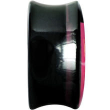 Load image into Gallery viewer, 20mm Black Acrylic Hot Pink Heart Saddle Plug