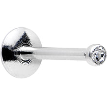 Load image into Gallery viewer, 316L Stainless Steel Crystalline Gem Push-In Labret Monroe