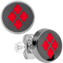 Load image into Gallery viewer, Officially Licensed 316L Stainless Steel Harley Quinn Stud Earrings