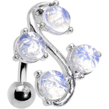 将图片加载到图库查看器,Moonstone Vine Top Mount Belly Ring