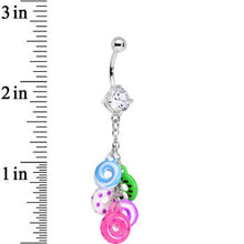 将图片加载到图库查看器,Dangling Donuts Dangle Belly Ring