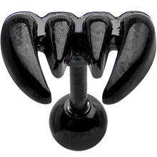 Load image into Gallery viewer, Stainless Steel Black Plated Vampire Fangs Cartilage Tragus Earring