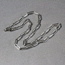 Load image into Gallery viewer, 14k White Gold Bold Paperclip Chain (4.2 mm)