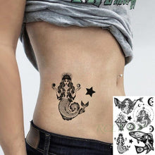 Load image into Gallery viewer, 57 Sheets Temporary Tattoo Stickers Set Waterproof Temporary Tattoo Waist Arm Modern Stylish Big Black Tattoos For Womens Mens