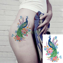 Load image into Gallery viewer, 57 Sheets Temporary Tattoo Stickers Set Waterproof Temporary Tattoo Waist Arm Modern Stylish Big Black Tattoos For Womens Mens