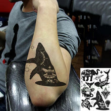 Load image into Gallery viewer, 57 Sheets Temporary Tattoo Stickers Set Waterproof Temporary Tattoo Waist Arm Modern Stylish Big Black Tattoos For Womens Mens