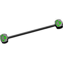 Load image into Gallery viewer, Black Plated Licensed Green Lantern Logo Industrial Barbell 35mm