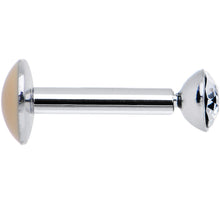 Load image into Gallery viewer, 16G 1/4 Handmade Labret Created with Crystals 3mm