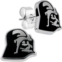 Load image into Gallery viewer, Officially Licensed Steel Star Wars Darth Vader Stud Earrings