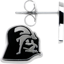 Load image into Gallery viewer, Officially Licensed Steel Star Wars Darth Vader Stud Earrings