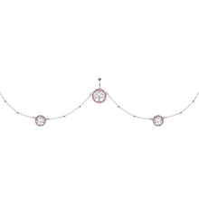 将图片加载到图库查看器,38 Pink Accent Tree of Life Charm Dangle Belly Chain