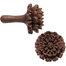Load image into Gallery viewer, 8G Organic Sabo Wood Chrysanthemum Single Flare Plug Set