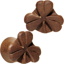 将图片加载到图库查看器,7/16 Organic Sabo Wood Shamrock Saddle Plug Set