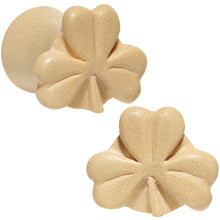 将图片加载到图库查看器,00G Organic Crocodile Wood Shamrock Saddle Plug Set