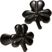 Load image into Gallery viewer, 8G Dark Organic Arang Wood Shamrock Saddle Plug Set