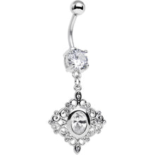 将图片加载到图库查看器,Clear CZ Gem Elegant Beauty Diamond Dangle Belly Ring