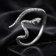 将图片加载到图库查看器,925 Sterling Silver Pavé Setting CZ Oxidized Silver Ring for Women