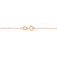 Load image into Gallery viewer, AGS Certified 10K Rose Gold 1/5 Cttw Bezel Set Round Diamond Solitaire 16-18" Adjustable Pendant Necklace (H-I Color, VS1-VS2 Clarity)