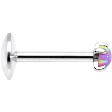 将图片加载到图库查看器,16G 5/16 Pink 2.5mm Synthetic Opal Internally Threaded Labret