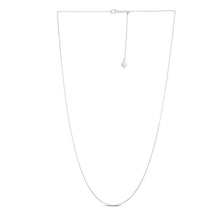 Load image into Gallery viewer, Adjustable Cable Chain in 14k White Gold (1.0mm)