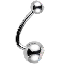 将图片加载到图库查看器,10 Piece J-Bar Belly Ring Pack Set Created with Crystals
