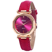 将图片加载到图库查看器,Women Watch Rhinestone Fashion Exquisite Women Leather Casual Watch Luxury Analog Quartz Crystal Wristwatch Bracelet Watch For Women and Girls