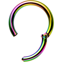 将图片加载到图库查看器,16G 5/16 Rainbow Anodized Hinged Segment Ring