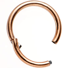 Load image into Gallery viewer, 16G 5/16 Rose Gold Tone Hinged Segment Ring