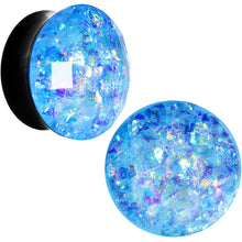 将图片加载到图库查看器,24mm Black Acrylic Aqua Galaxy Faceted Saddle Plug Set