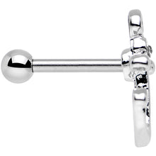 Load image into Gallery viewer, 16G 1/4 Clear Gem Settle Down Anchor Cartilage Earring