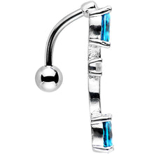 将图片加载到图库查看器,Aqua Gem Reversible Top Mount Belly Ring