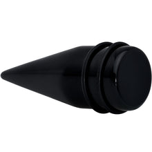 Load image into Gallery viewer, 24mm Black Acrylic Straight Taper Set