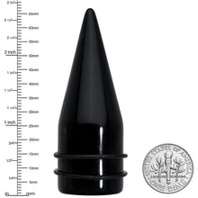 Load image into Gallery viewer, 24mm Black Acrylic Straight Taper Set