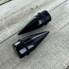 Load image into Gallery viewer, 24mm Black Acrylic Straight Taper Set