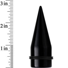 Load image into Gallery viewer, 24mm Black Acrylic Straight Taper Set