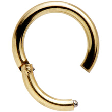 将图片加载到图库查看器,14G 5/16 Gold Tone Anodized Hinged Segment Ring