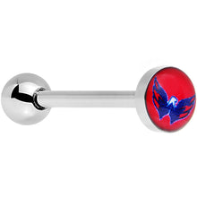 Load image into Gallery viewer, Officially Licensed NHL Washington Capitals Logo Tongue Ring